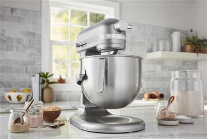 Kitchenaid 5KSM70JPX Robot Cuiseur Heavy Duty 6,6 L Argent Oscuro avec bol métallique, action planétaire et 11 vitesses