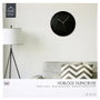 Home Deco Factory Horloge Murale 30,5 cm Noir