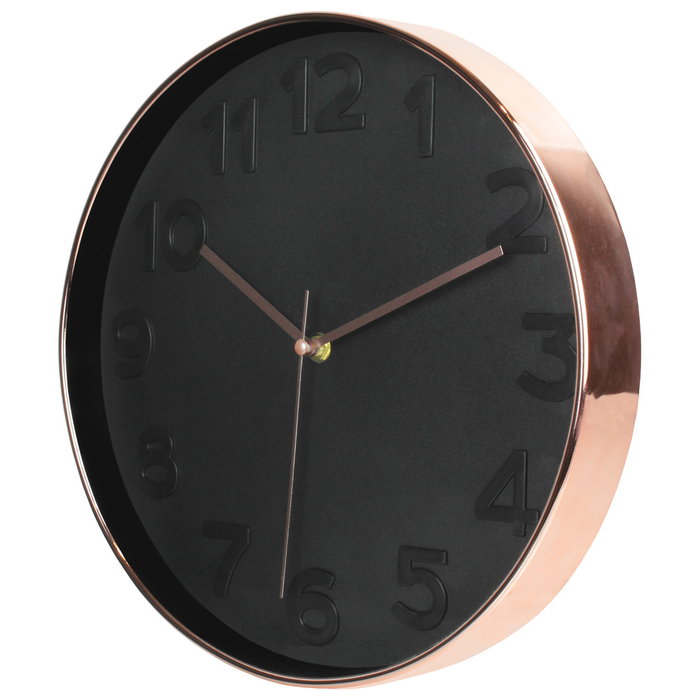 Home Deco Factory Horloge Murale 30,5 cm Noir Home Deco Factory Horloge Murale 30,5 cm Noir