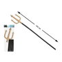 BigBuy Carnival Trident Noir et Doré 143 cm