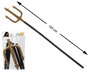 Tridente costume noir et doré 143 cm pour démon ou dieu marin - Accessoire carnaval, Halloween, événement mythologique