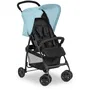 Hauck Sport Poussette canne Pliable inclinable Capote Pare-Soleil 4 roues pivotantes Noir Bleu - Dès la naissance jusqu'à 15 kg