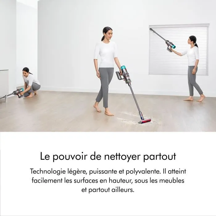 DYSON V12 Origin - Aspirateur Balai sans fil - 545 W - 120 AW - 60 min - Gris