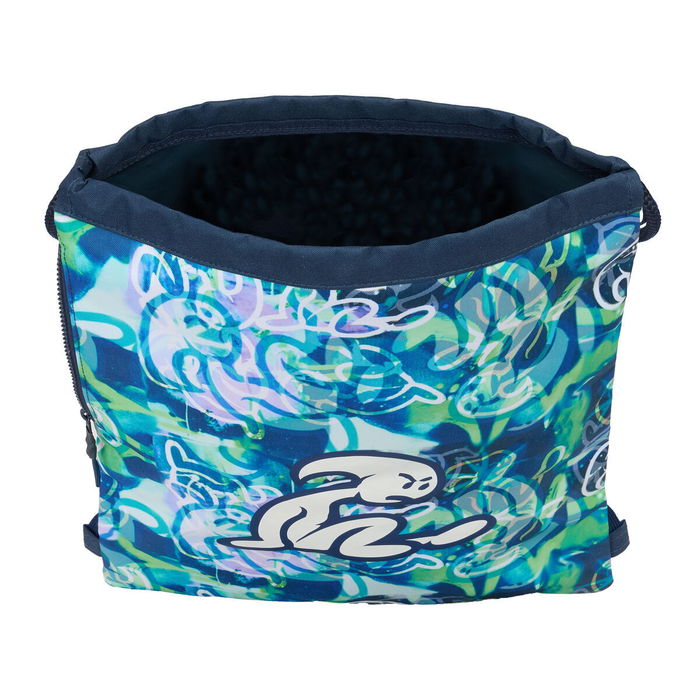 Sac à dos serré par des ficelles El Niño Kook Blue marine 35 x 40 x 1 cm