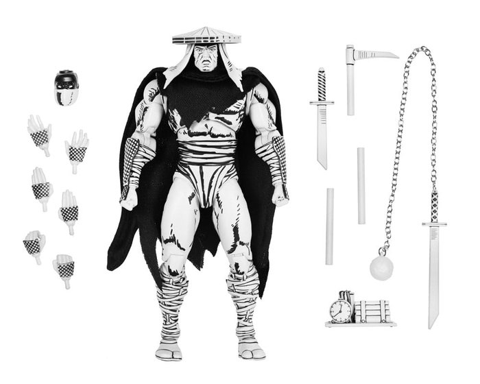 Teenage Mutant Ninja Turtles figurine Foot Assassin Black and White 18 cm