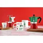Bialetti Cafetière italienne La Mokina Italia - 1 tasse (40 ml) - Vert ou Rouge - Pour tous feux sauf induction