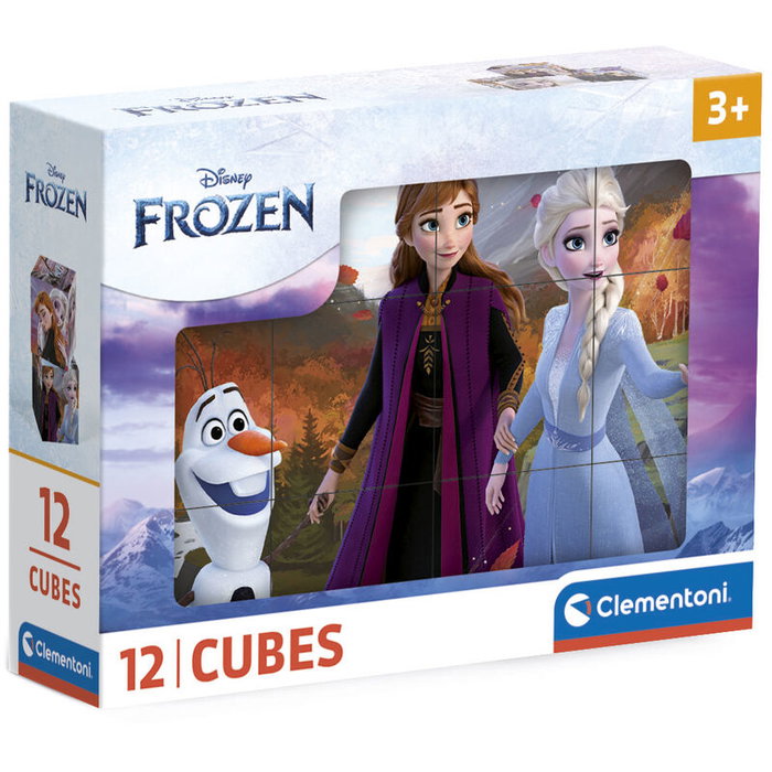 Clementoni Puzzle Cubes Frozen Disney 12 pièces Clementoni Puzzle Cubes Frozen Disney 12 pièces
