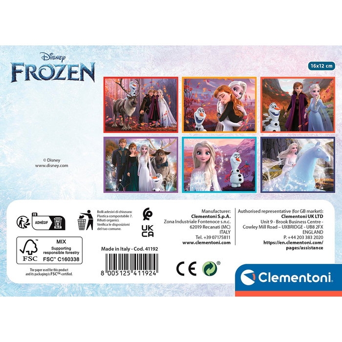 Clementoni Puzzle Cubes Frozen Disney 12 pièces Clementoni Puzzle Cubes Frozen Disney 12 pièces