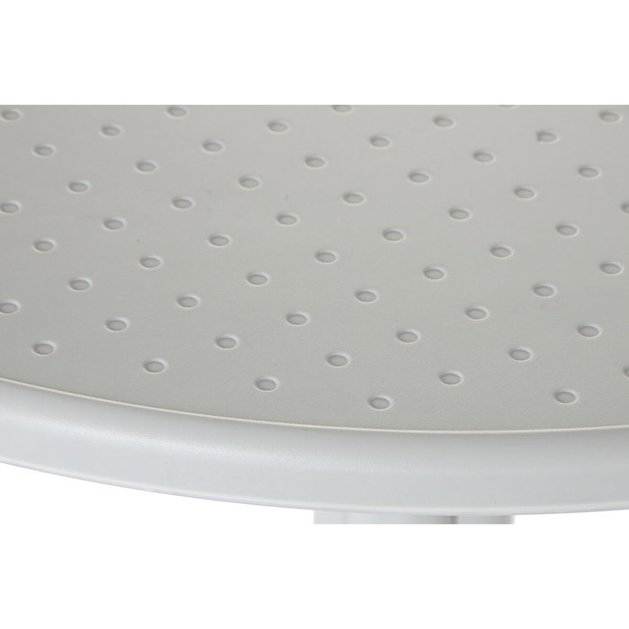 Table de Salle à Manger Home ESPRIT Gris Métal polypropylène 80 x 80 x 75 cm Table de Salle à Manger Home ESPRIT Gris Métal polypropylène 80 x 80 x 75 cm