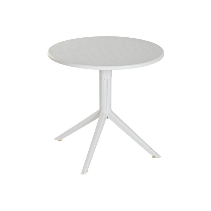 Table de Salle à Manger Home ESPRIT Gris Métal polypropylène 80 x 80 x 75 cm Table de Salle à Manger Home ESPRIT Gris Métal polypropylène 80 x 80 x 75 cm