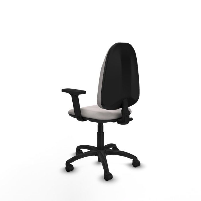PIQUERAS Y CRESPO Chaise de bureau Algarra, simili cuir blanc, accoudoirs 2D PIQUERAS Y CRESPO Chaise de bureau Algarra, simili cuir blanc, accoudoirs 2D