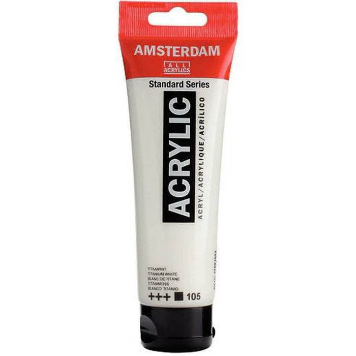 Peinture acrylique Talens Amsterdam Blanc 120 ml (3 Unités)
