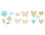 Misskuty Set de 3 Emporte-pièces épais ZUG Fleurs, Papillons et Cœurs