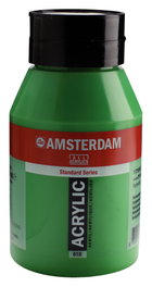 Amsterdam Standard Series Peinture Acrylique Vert Permanent Clair 618, 1000 ml