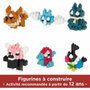 Bandai Coffret de 6 figurines en briques NANOBLOCK - Pack Pokémon type Normal