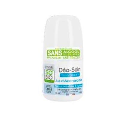 SO´BIO ETIC Déodorant Tolerancia 24h aloe roll-on 50ml SO´BIO ETIC Déodorant Tolerancia 24h aloe roll-on 50ml
