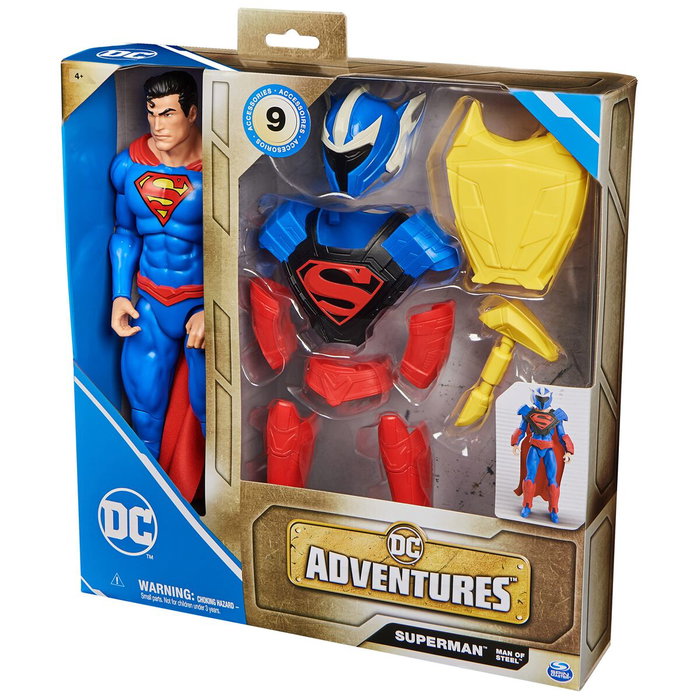 Spin Master Figurine Superman 30 cm avec accessoires DC Adventures