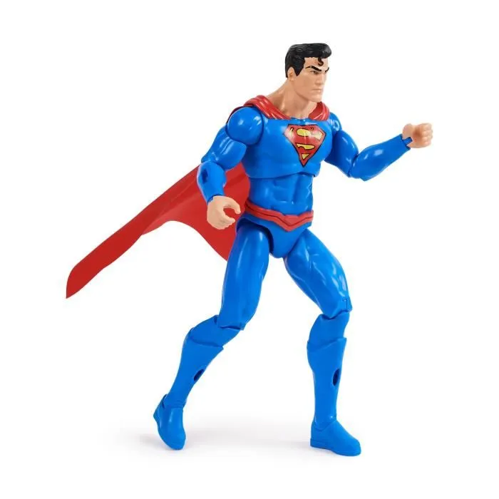 Spin Master DC Adventures Figurine articulée Superman 30 cm avec 17 points d'articulation et accessoires d'armure - Pour enfants dès 4 ans