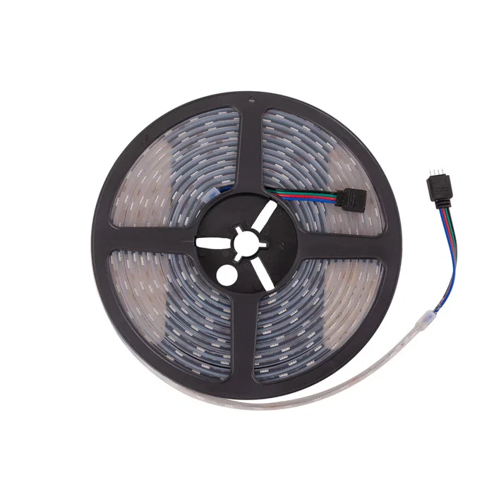 Bande LED Flexible 72W 4000 Lm SMD5050 12VDC IP68 RGB Submersible x5M 40.000H [CA-5050-12V-IP68-RGB]