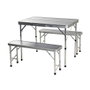 Ensemble Table + 2 Chaises Redcliffs 90 x 60 x 70 cm Gris (3 Pièces)