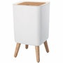 Kitchen Move MALMO SQUARE Poubelle de salle de bain 10L Bois