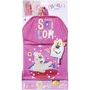 Zapf Creation BABY born Serviette de bain à capuche et gant de toilette rose avec Ours Bruno