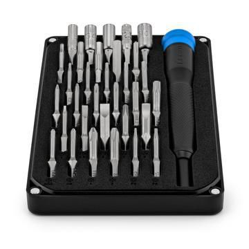 iFixit Moray - Kit de tournevis de précision 4 mm avec 32 embouts magnétiques, manche ergonomique et étui de rangement iFixit Moray - Kit de tournevis de précision 4 mm avec 32 embouts magnétiques, manche ergonomique et étui de rangement