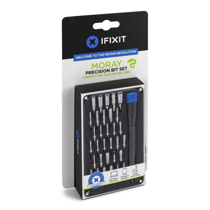 iFixit Moray Tournevis de précision 4 mm avec 32 embouts