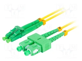LANBERG Cordon de raccordement fibre optique LC/APC, SC/APC 1m monomode
