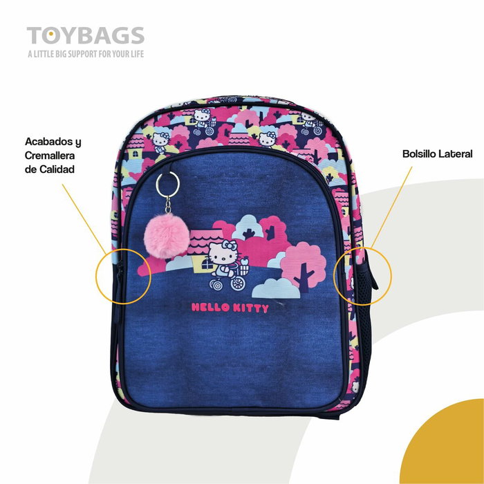 Toybags Sac à dos Hello Kitty Double Compartiment Grande Capacité