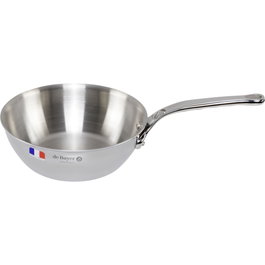 De Buyer Affinity Sauteuse en acier inoxydable courbée 20 cm