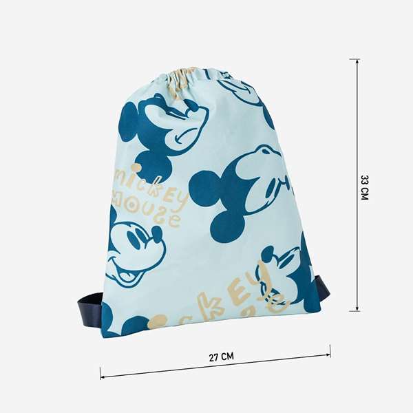 Cerdà Saquito Estampado Mickey, Coussin Petit Format 27 x 33 x 1 cm, Bleu, à partir de 1 an, Instructions Multilingues