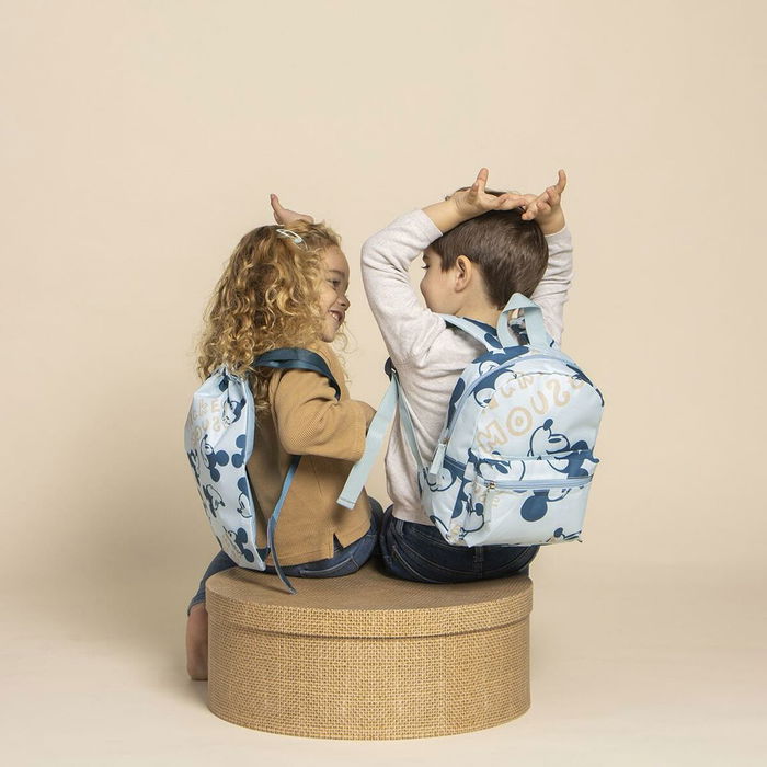 Sac à dos enfant Mickey Mouse Bleu 27 x 33 cm Sac à dos enfant Mickey Mouse Bleu 27 x 33 cm