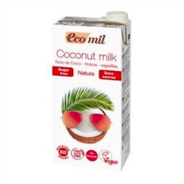 ECOMIL Boisson au coco naturelle Bio, 1L (Pack de 6)