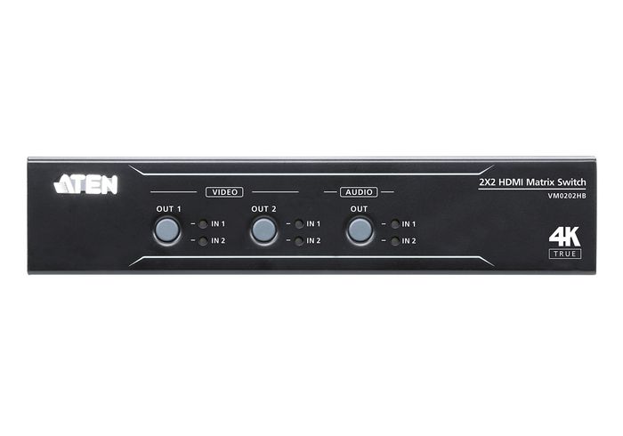 Aten VM0202HB Commutateur matriciel HDMI True 4K 2x2 avec désembeddeur audio Aten VM0202HB Commutateur matriciel HDMI True 4K 2x2 avec désembeddeur audio