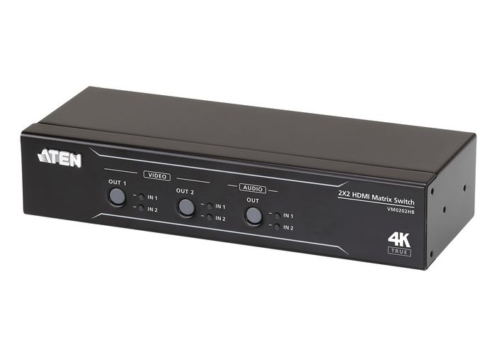 Aten VM0202HB Commutateur matriciel HDMI True 4K 2x2 avec désembeddeur audio Aten VM0202HB Commutateur matriciel HDMI True 4K 2x2 avec désembeddeur audio
