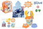 Color Baby Set Mochila Cubo Playa Stitch avec 3 Accessoires et Poncho
