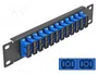 DELOCK Panneau de brassage à fibre optique SC Duplex noir 10 pouces