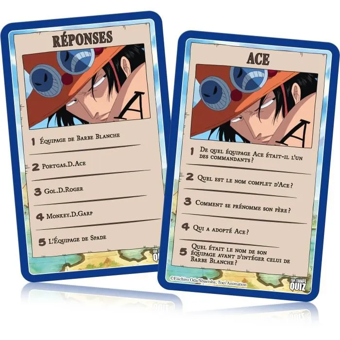 Winning Moves Quiz One Piece - Jeu de quiz illustré avec 500 questions sur les personnages et l'histoire du manga
