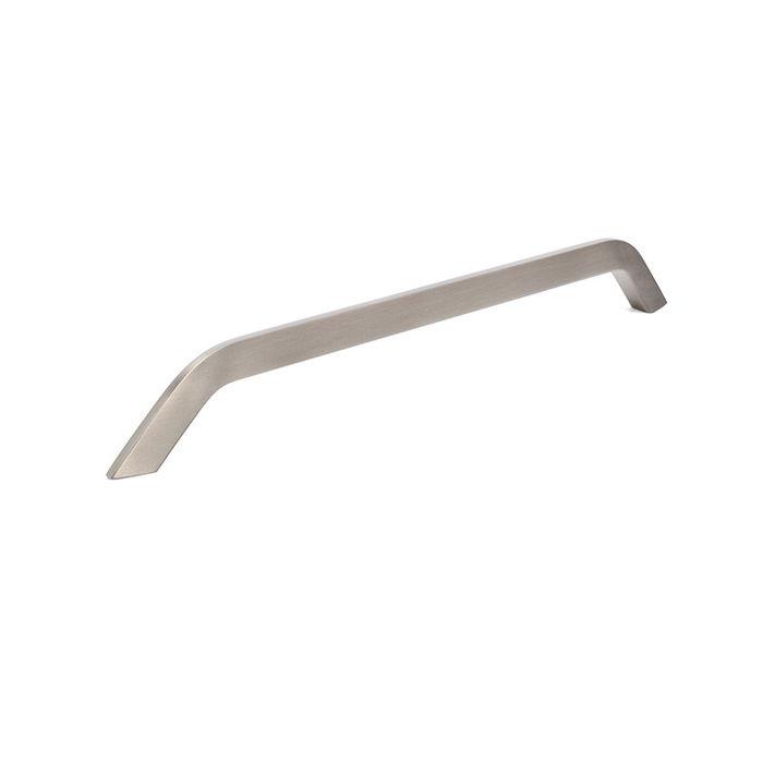 SYSTEM Poignée en Aluminium Modèle Siegen Finition Noir et Nickel Brossé Distance 256 mm SYSTEM Poignée en Aluminium Modèle Siegen Finition Noir et Nickel Brossé Distance 256 mm