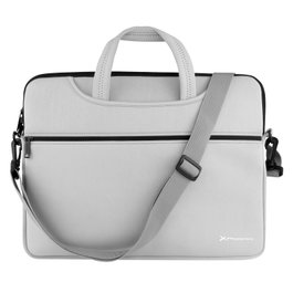 Phoenix Technologies PHBASICSH16 Housse Malette Néoprène pour Ordinateur Portable 16 Pouces, Gris