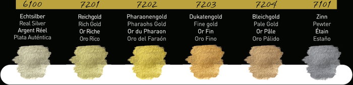 Finetec FINETEC® Premium set de aquarelas nacaradas Antique Tones | 6 couleurs