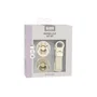 Bibs Coffret cadeau bébé - Sucette & attache - Embout rond - T1 - Ivory