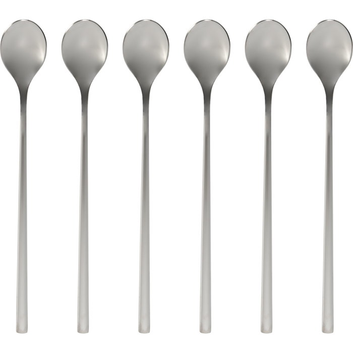 Jura Set de 6 cuillères à latte Macchiato en acier inoxydable 18/10 Jura Set de 6 cuillères à latte Macchiato en acier inoxydable 18/10