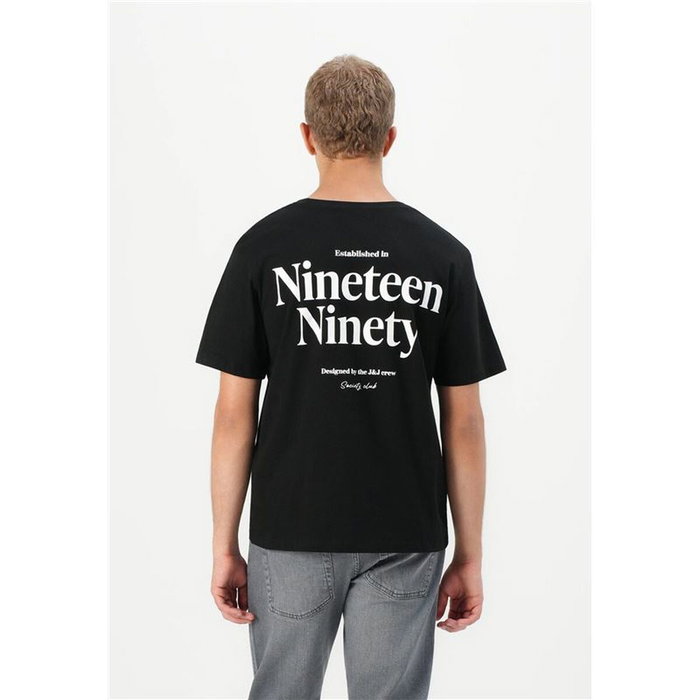 T-shirt à manches courtes homme Jack & Jones Jjninety Ss Crew Noir