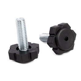 HERRAJES ALK Pied niveleur réglable M6x25 Noir