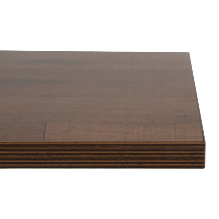 BigBuy Home Table Noir Naturel Bois MDF 60 x 60 x 75 cm