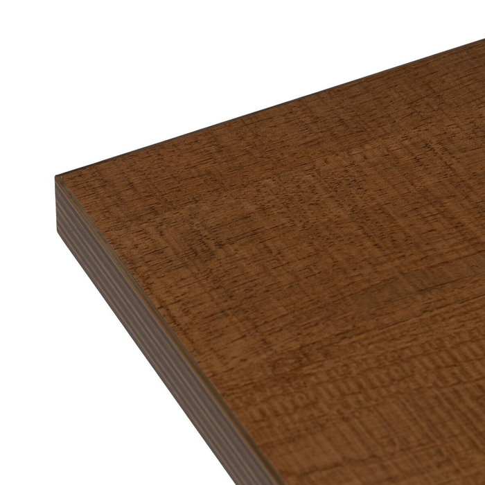 BigBuy Home Table Noir Naturel Bois MDF 60 x 60 x 75 cm