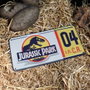 FaNaTtik Réplique 1/1 Plaque Minéralogique Dennis Nedry - Jurassic Park