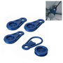 Benson Lot de 6 pinces de fixation pour stores et bâches Ø 0,44 x 8,3 cm PVC bleu